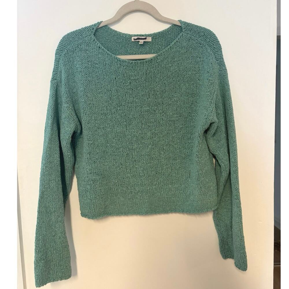 NWT Madewell Boatneck Pullover Sweater In Wave Crest Size XXS - Picture 3 of 6